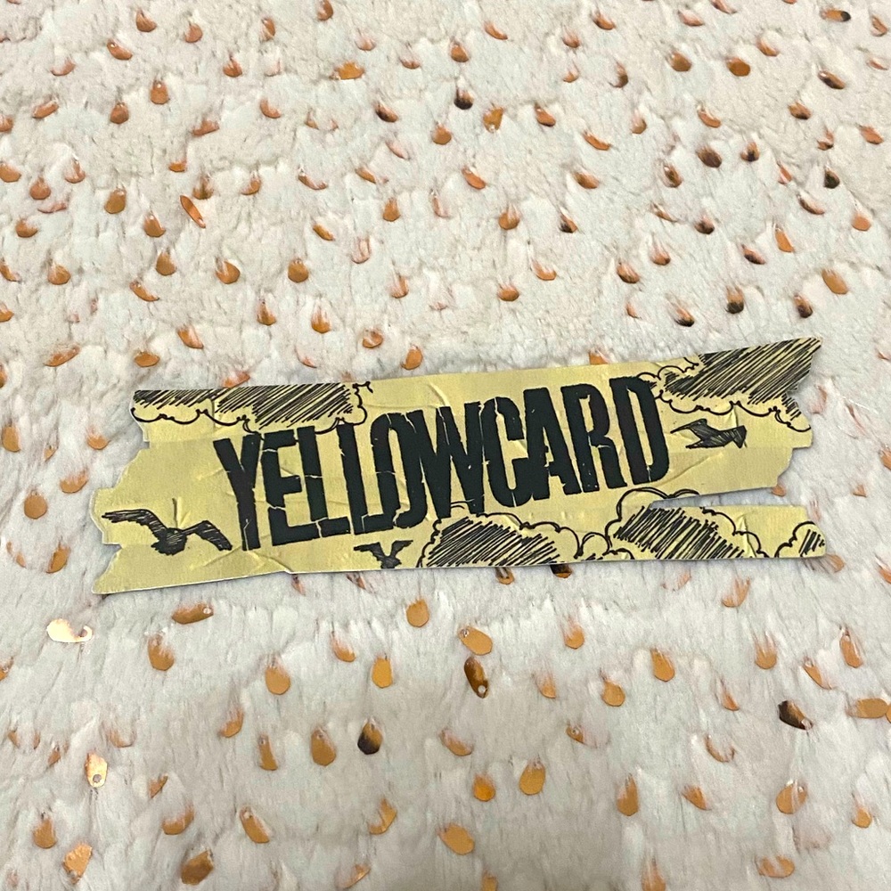Yellowcard Sticker. Capital Records. 2004. Y2K. Punk.